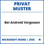 Muster Bei Android Privat Vergessen WORD