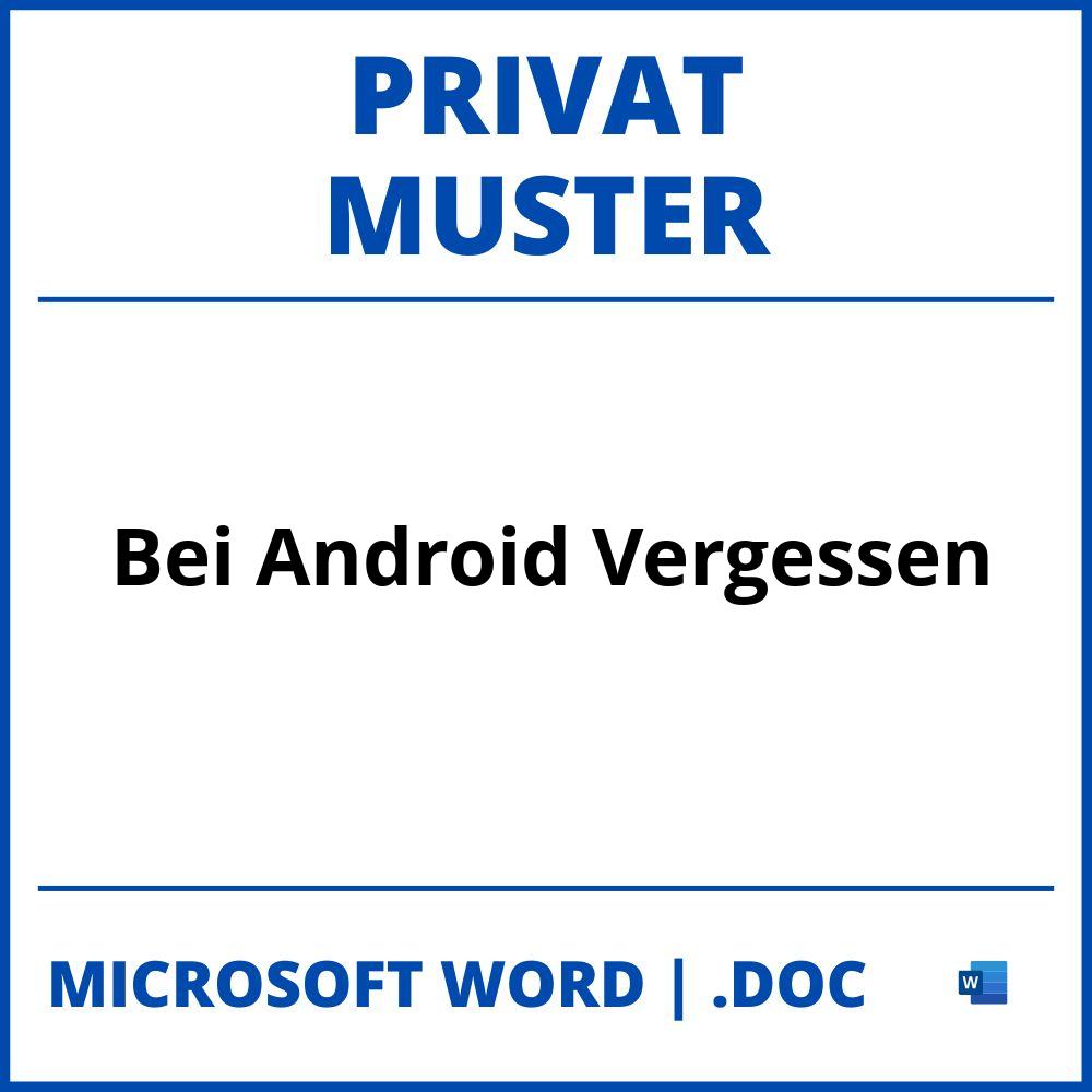 Muster Bei Android Privat Vergessen
