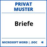 Briefe Privat Muster WORD