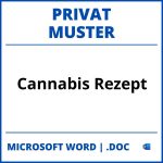 Cannabis Rezept Muster Privat WORD