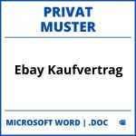 Ebay Kaufvertrag Privat Muster WORD