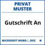 Gutschrift An Privat Muster WORD