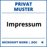 Impressum Muster Privat WORD