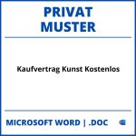 Kaufvertrag Privat Kunst Muster Kostenlos WORD