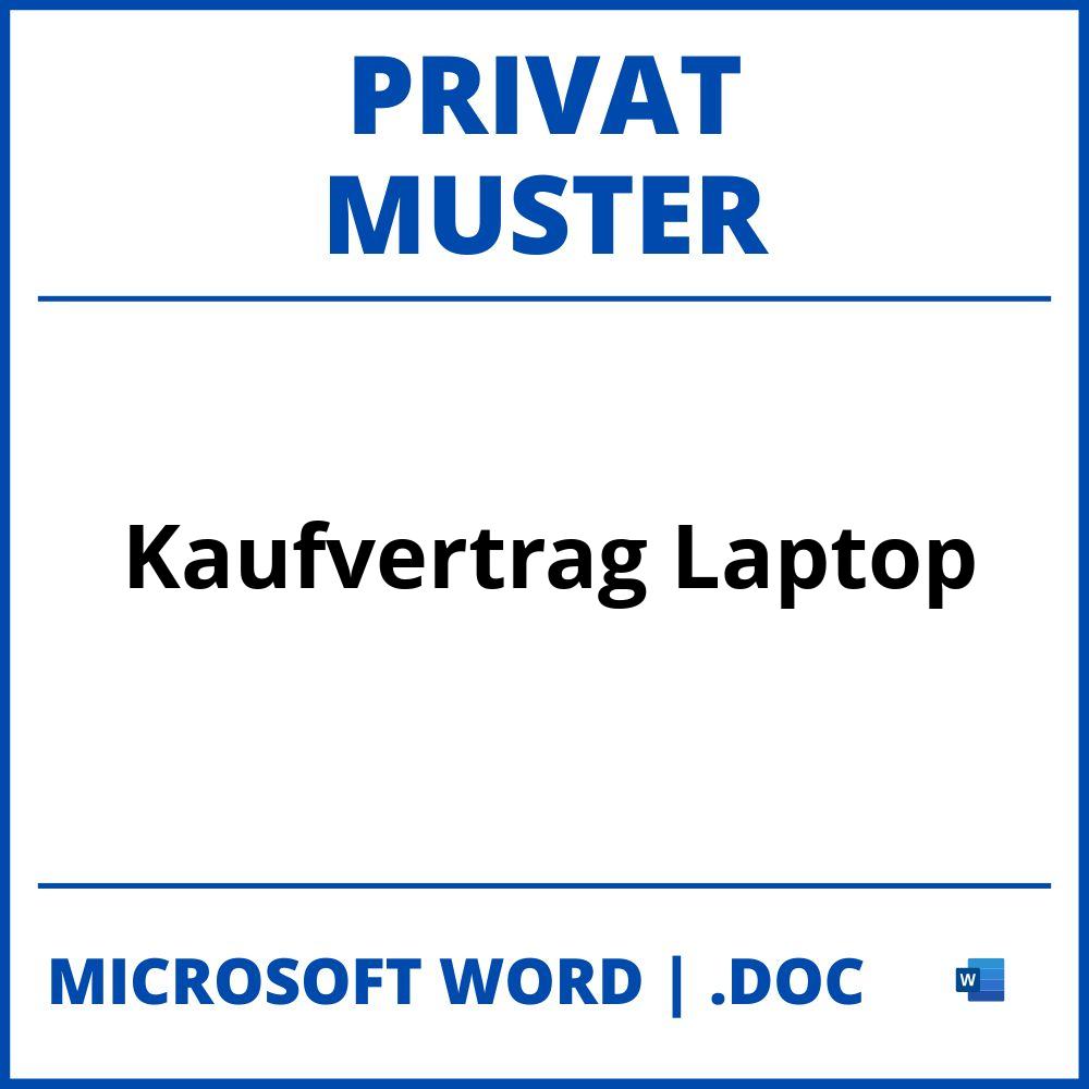 Kaufvertrag Muster Privat Laptop