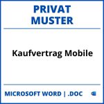 Kaufvertrag Privat Muster Mobile WORD