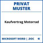 Muster Kaufvertrag Privat Motorrad WORD