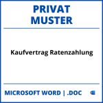 Kaufvertrag Muster Privat Ratenzahlung WORD