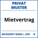 Muster Mietvertrag Privat WORD