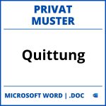 Quittung Muster Privat WORD
