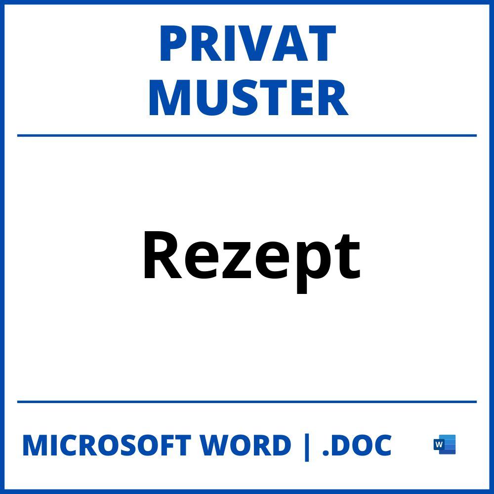 Muster Privat Rezept