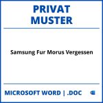 Samsung Muster Fur Privat Morus Vergessen WORD