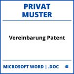 Vereinbarung Muster Privat Patent WORD